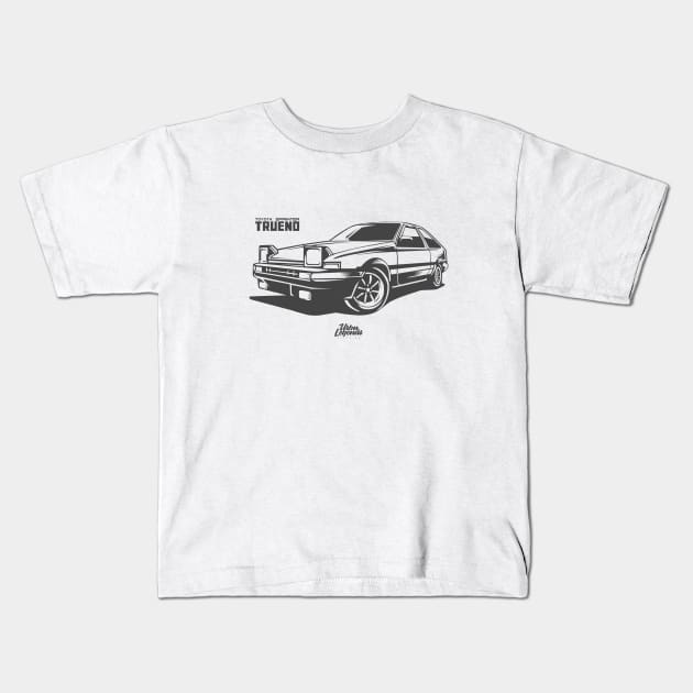 Toyota Trueno AE86 (Hachiroku) Kids T-Shirt by Carlito